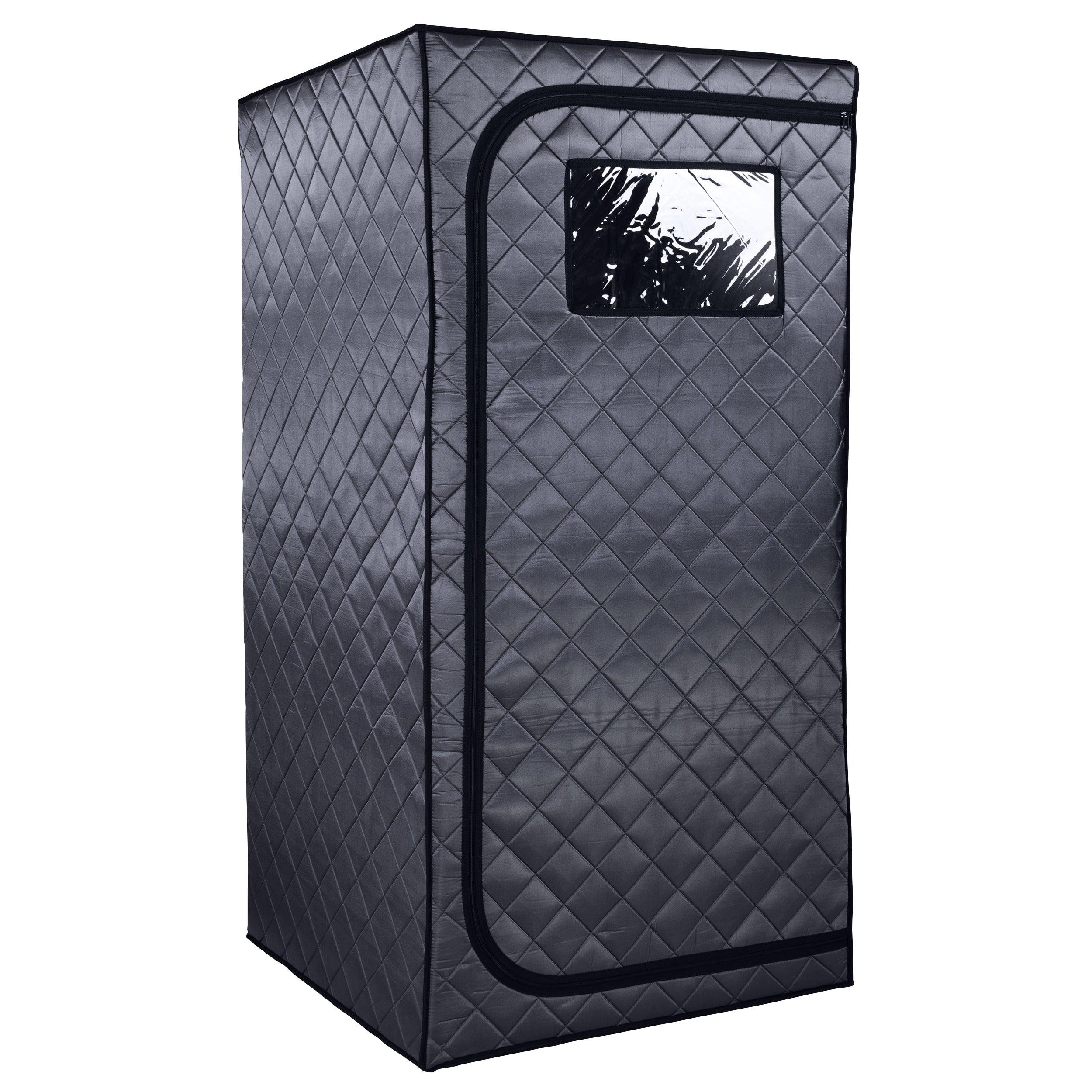 Durasage Portable Full Size Infrared Sauna for at Home | Ultra Low EMF Infrared Panels | LED Lighting, Heating Foot Pad and Portable Chair (1-Person)-Frovial