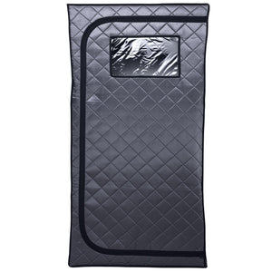 Durasage Portable Full Size Infrared Sauna for at Home | Ultra Low EMF Infrared Panels | LED Lighting, Heating Foot Pad and Portable Chair (1-Person)-Frovial