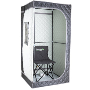 Durasage Portable Full Body Steam Sauna for at Home | 1200W 2.6L Steam Generator Including Remote Control | Portable Chair (1-Person)-Frovial