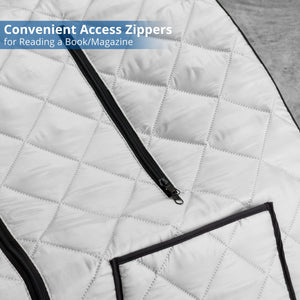 Oversized Portable Steam Sauna for Weight Loss, Detox & Relaxation at Home, Chair Included - Silver-Frovial