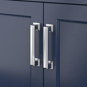 Affinity 61" Double Sink Vanity with White & Gray Carrara Marble Top-Frovial