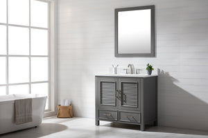 Estate 36" Single Vanity with White Quartz Top-Frovial