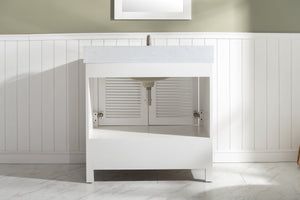 Estate 36" Single Vanity with White Quartz Top-Frovial