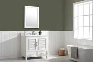 Estate 36" Single Vanity with White Quartz Top-Frovial