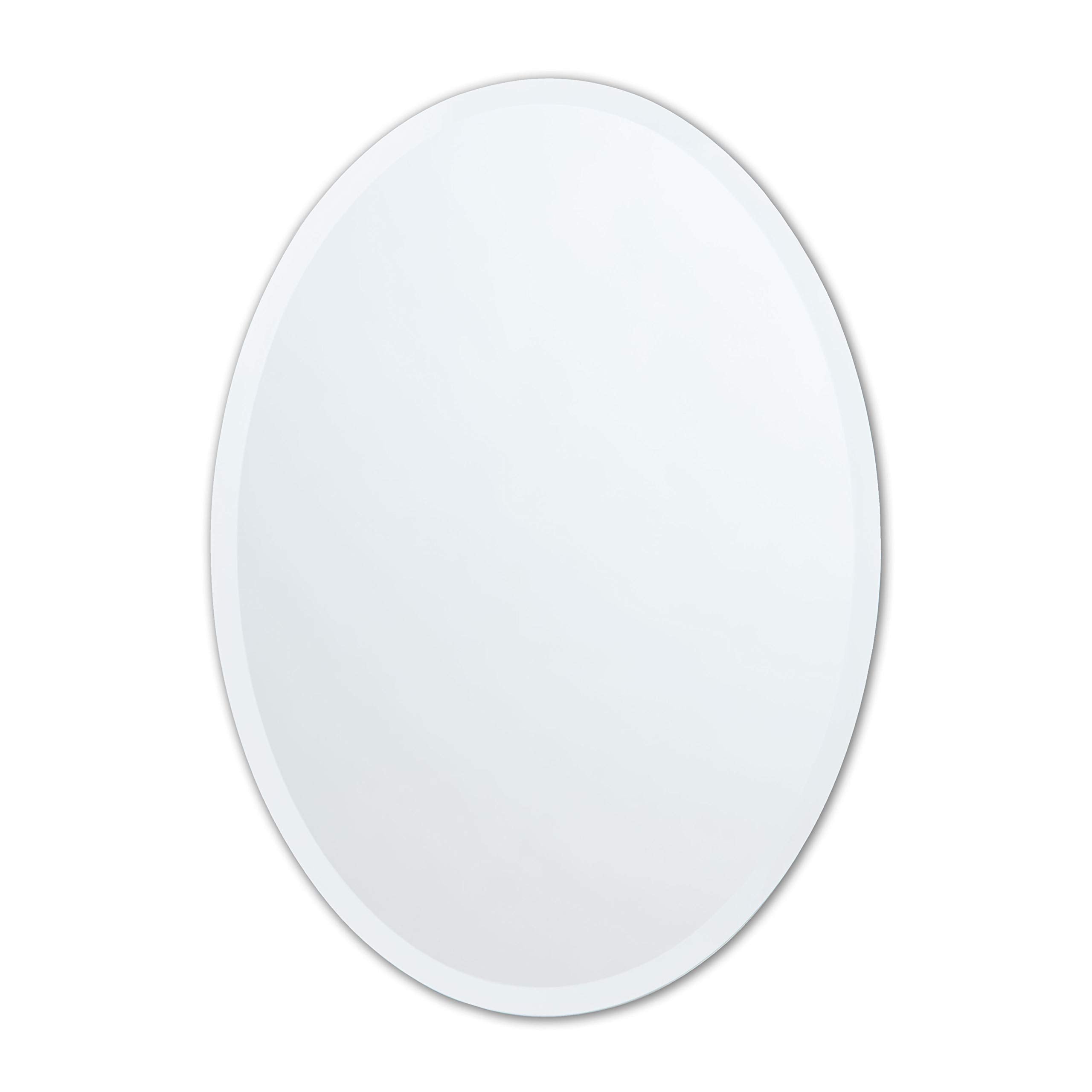 Vera 20" x 28" Oval Frameless Mirror-Frovial