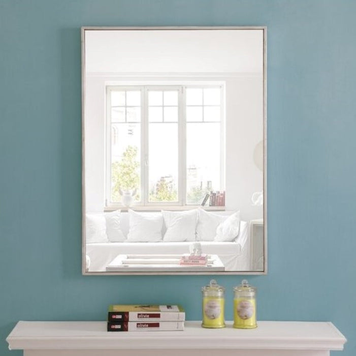 Vera 24" x 32" Rectangular Vanity Mirror with Modern Metal Frame-Frovial