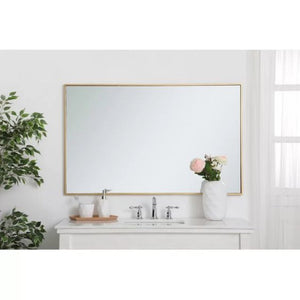 Vera 24" x 32" Rectangular Vanity Mirror with Modern Metal Frame-Frovial
