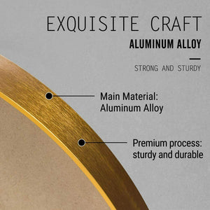 Vera 28" x 28" Round Vanity Mirror with Stainless Steel Frame-Frovial