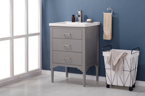 Mason 24" Single Sink Vanity with Porcelain Top-Frovial