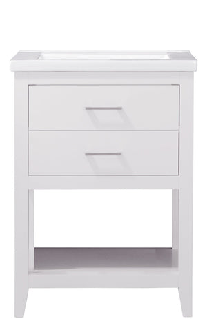 Cara 24" Single Sink Vanity with Porcelain Top-Frovial