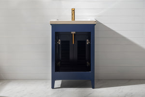 Cameron 24" Single Sink Vanity with Porcelain Top-Frovial