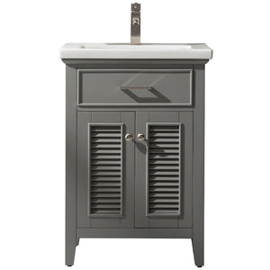 Cameron 24" Single Sink Vanity with Porcelain Top-Frovial