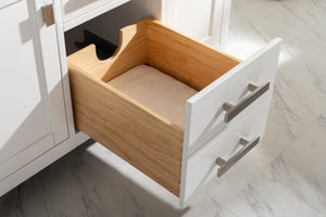 Valentino 42" Single Sink Vanity with White Quartz Top-Frovial