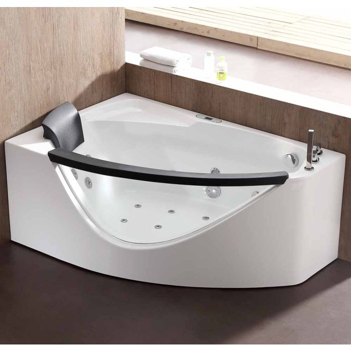 EAGO Rounded Acrylic Whirlpool Bathtub-Frovial