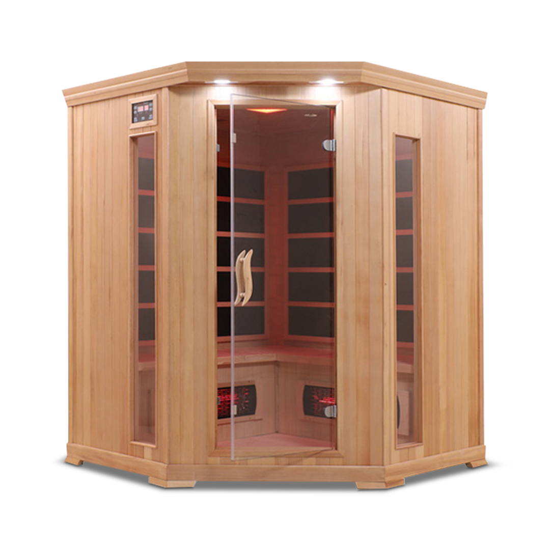 4 Person Full Spectrum Corner Infrared Sauna-Frovial
