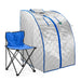 Infrared Heated Personal Sauna with Heating Foot Pad and Chair-Frovial