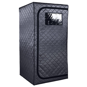 Durasage Portable Full Size Infrared Sauna for at Home | Ultra Low EMF Infrared Panels | LED Lighting, Heating Foot Pad and Portable Chair (1-Person)-Frovial