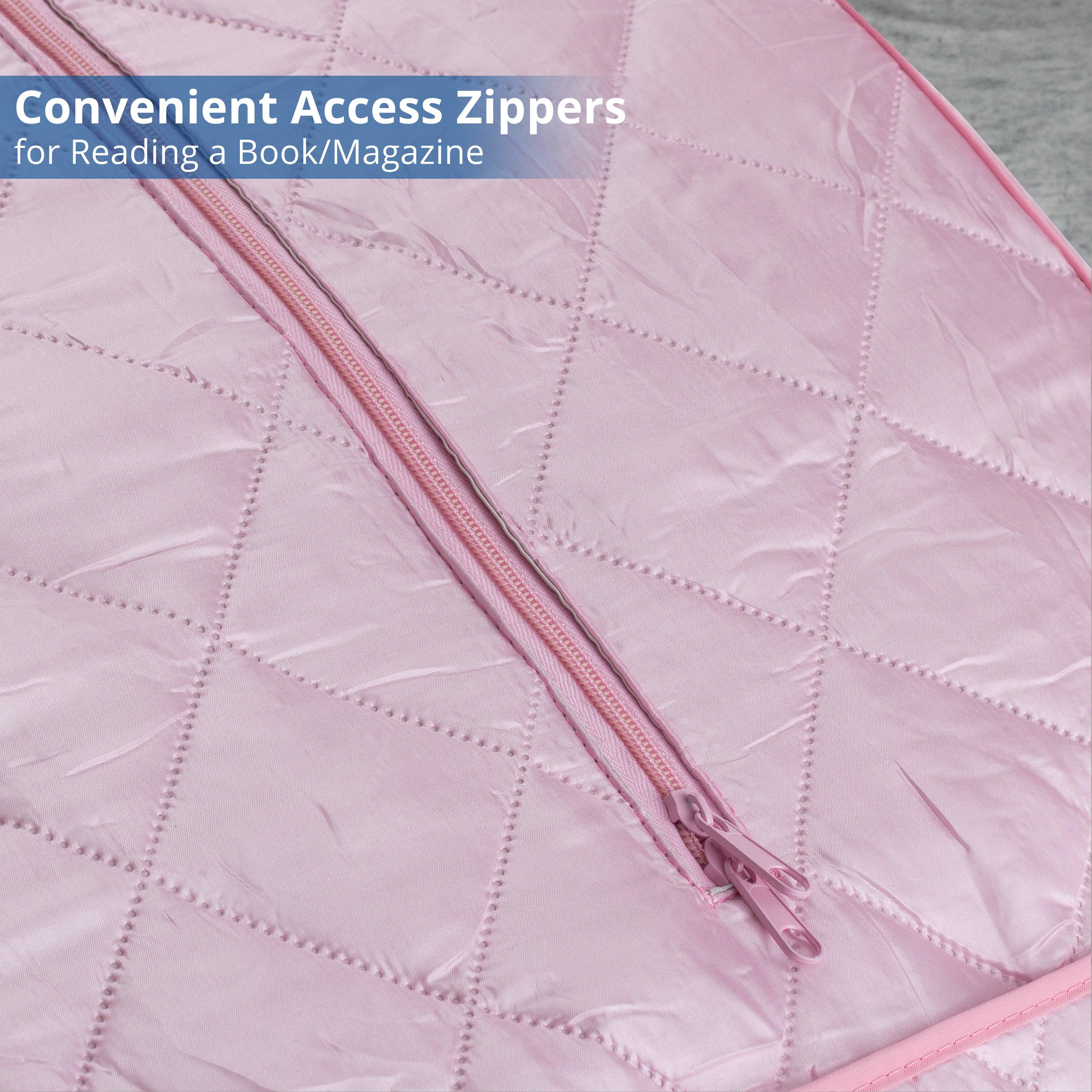 Oversized Portable Steam Sauna for Weight Loss, Detox & Relaxation at Home, Chair Included - Pink-Frovial