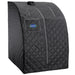 Personal Steam Sauna for Weight Loss, Detox & Relaxation at Home, Chair Included - (Black)-Frovial