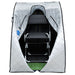 Large Portable Low EMF Negative Ion Indoor Sauna with Chair and Heated Footpad Included - Silver-Frovial