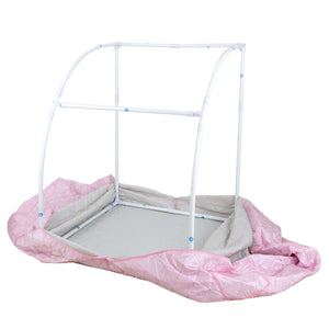 Oversized Portable Steam Sauna for Weight Loss, Detox & Relaxation at Home, Chair Included - Pink-Frovial