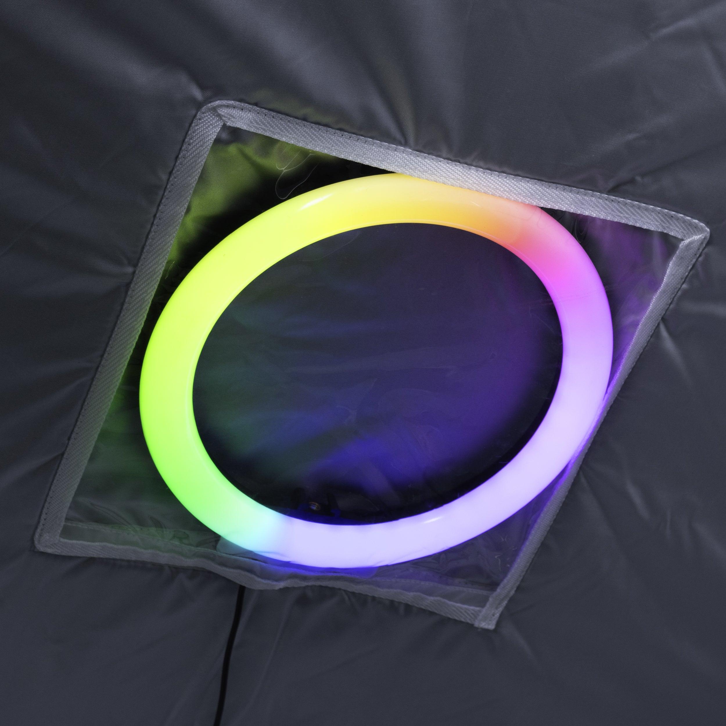 Durasage Portable Full Size Infrared Sauna for at Home | Ultra Low EMF Infrared | LED Lighting, Heating Foot Pad, Ceramic Heat Fan (2-Person)-Frovial