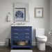 Affinity 31" Single Sink Vanity with White & Gray Carrara Marble Top-Frovial