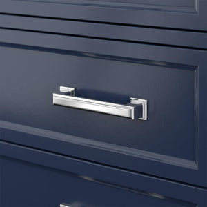 Affinity 31" Single Sink Vanity with White & Gray Carrara Marble Top-Frovial