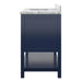 Affinity 49" Single Sink Vanity with White & Gray Carrara Marble Top-Frovial
