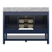 Affinity 49" Single Sink Vanity with White & Gray Carrara Marble Top-Frovial