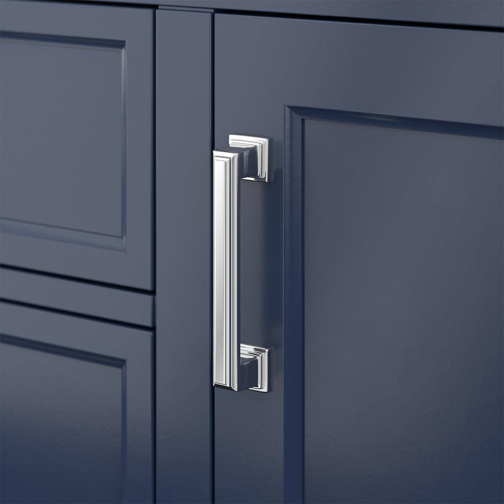 Affinity 49" Single Sink Vanity with White & Gray Carrara Marble Top-Frovial