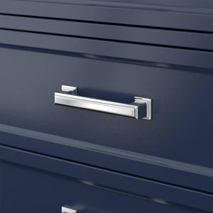 Affinity 49" Single Sink Vanity with White & Gray Carrara Marble Top-Frovial