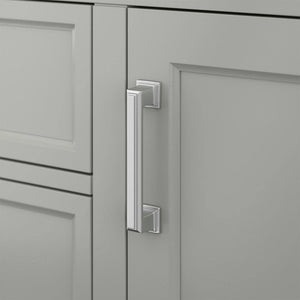 Affinity 49" Single Sink Vanity with White & Gray Carrara Marble Top-Frovial