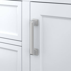 Affinity 49" Single Sink Vanity with White & Gray Carrara Marble Top-Frovial