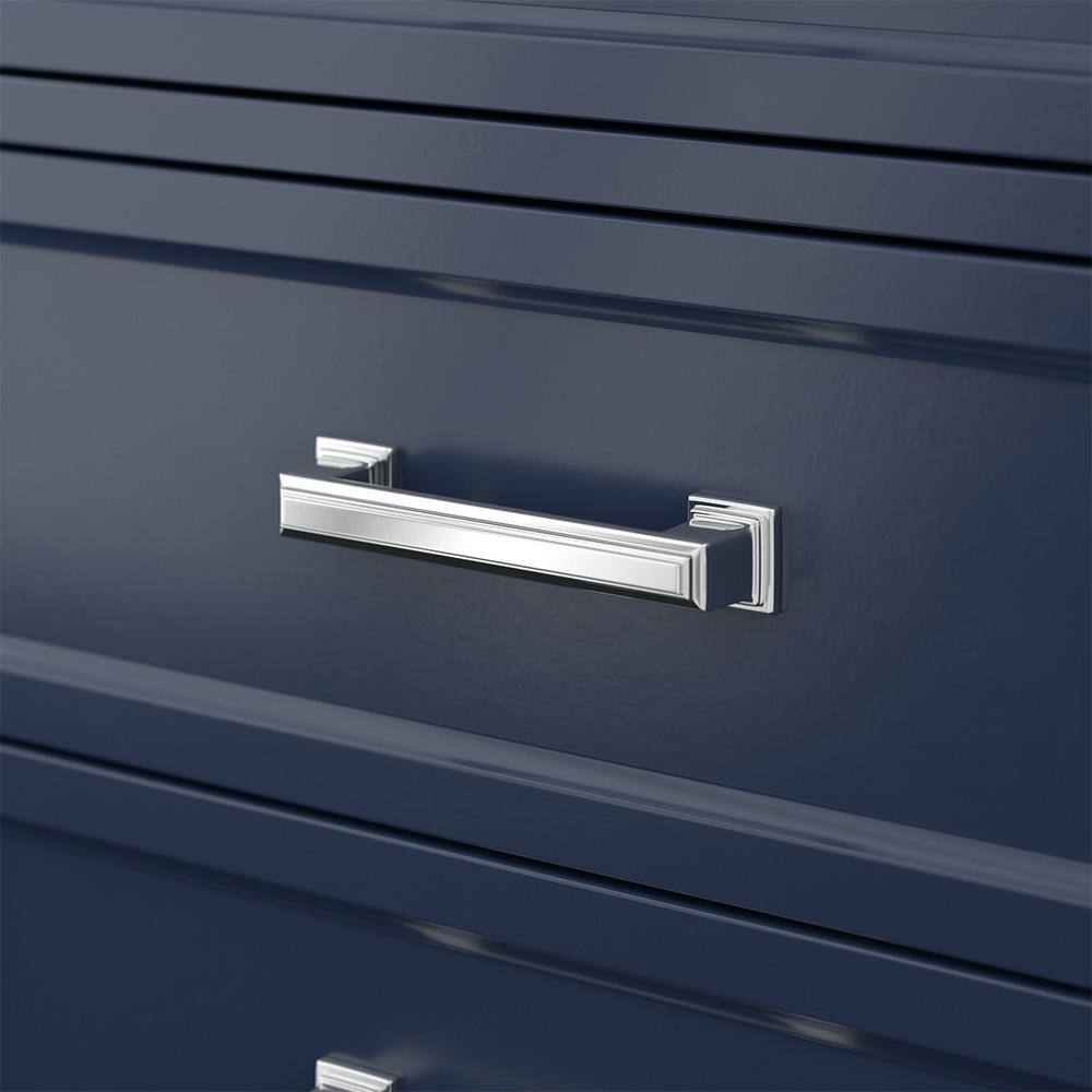 Affinity 61" Double Sink Vanity with White & Gray Carrara Marble Top-Frovial