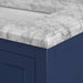Affinity 61" Double Sink Vanity with White & Gray Carrara Marble Top-Frovial
