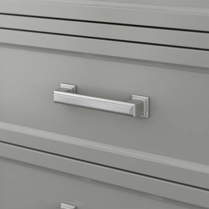 Affinity 61" Double Sink Vanity with White & Gray Carrara Marble Top-Frovial