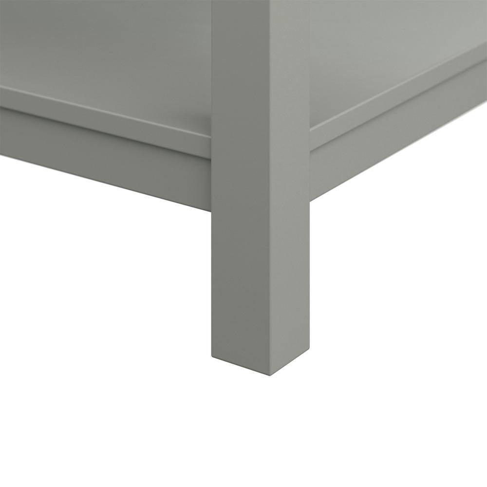 Affinity 61" Double Sink Vanity with White & Gray Carrara Marble Top-Frovial