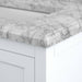 Affinity 61" Double Sink Vanity with White & Gray Carrara Marble Top-Frovial