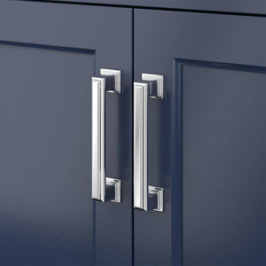 Affinity 72" Double Sink Vanity with White & Gray Carrara Marble Top-Frovial