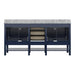 Affinity 72" Double Sink Vanity with White & Gray Carrara Marble Top-Frovial
