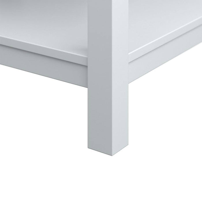 Affinity 72" Double Sink Vanity with White & Gray Carrara Marble Top-Frovial