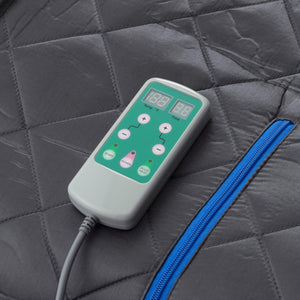 Personal Portable Infrared Sauna with Premium Chair, 30 Minute Timer, with Negative ION and Heated Footpad - Gray-Frovial