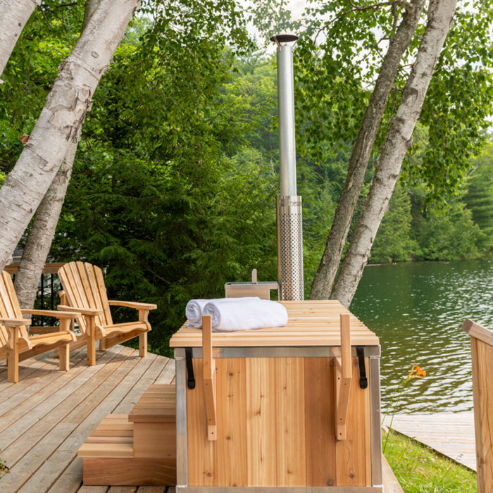 Leisurecraft The Starlight Wood Burning Hot Tub - Frovial