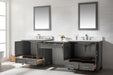 Estate 102" Double Sink Bathroom Vanity Modular Set with White Quartz Top-Frovial
