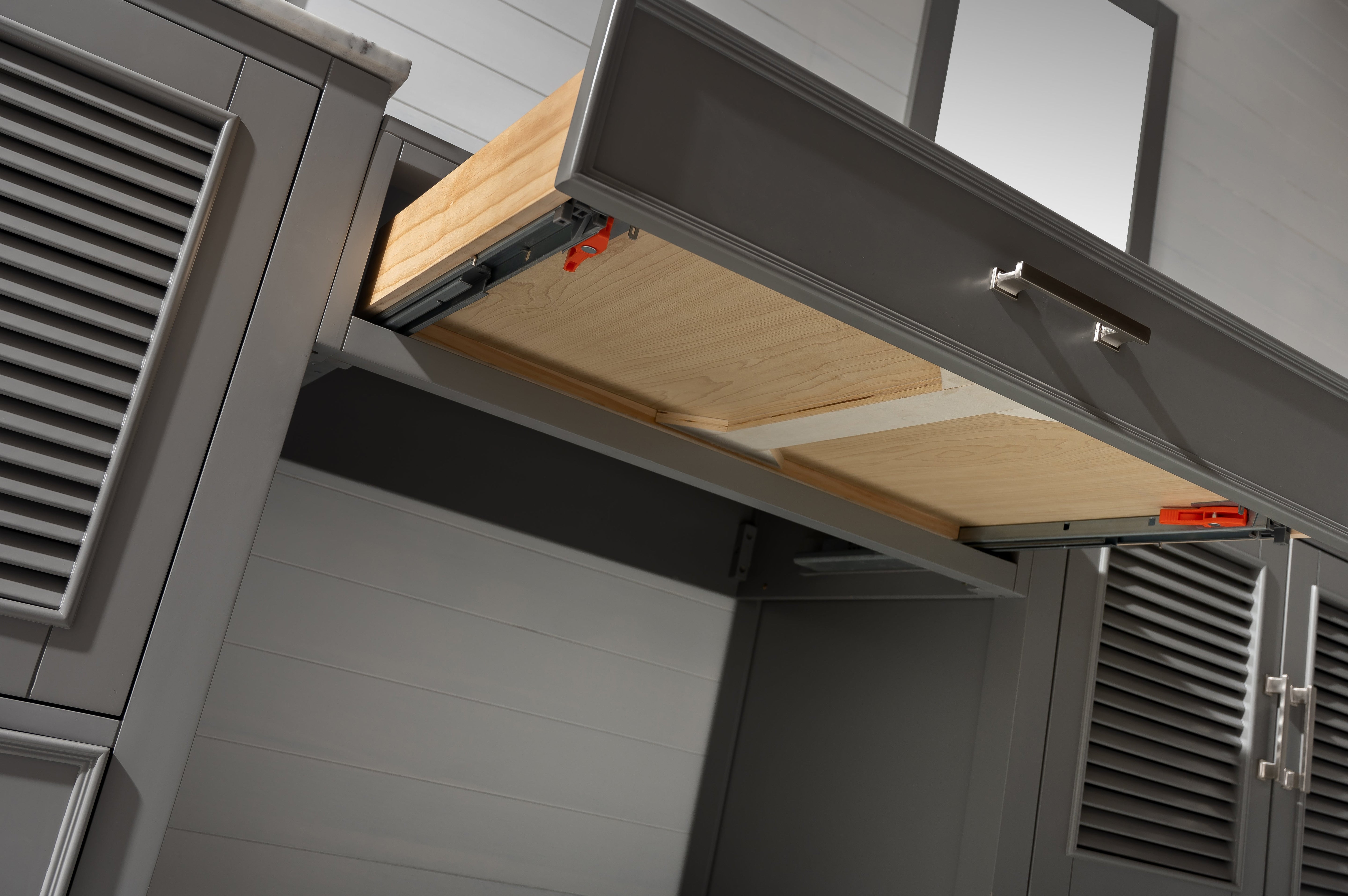 Estate 102" Double Sink Bathroom Vanity Modular Set with White Quartz Top-Frovial