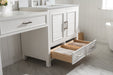 Estate 102" Double Sink Bathroom Vanity Modular Set with White Quartz Top-Frovial