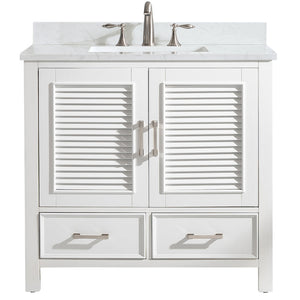 Estate 36" Single Vanity with White Quartz Top-Frovial
