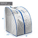 Infrared Heated Personal Sauna with Heating Foot Pad and Chair-Frovial