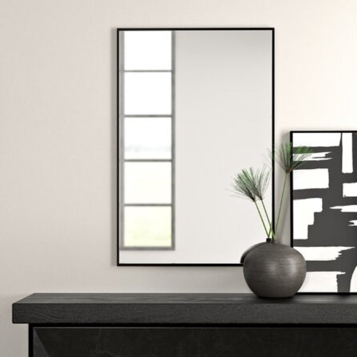 Vera 24" x 32" Rectangular Vanity Mirror with Modern Metal Frame-Frovial
